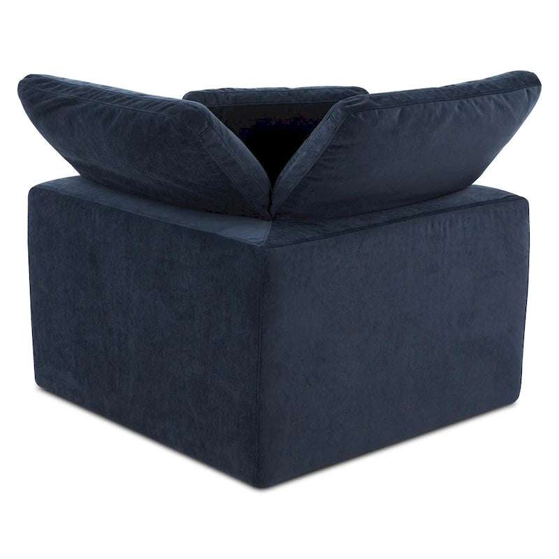 Fauteuil d'angle modulaire – Perle / Ardoise / Sable / Bleu / Sauge, 1 place