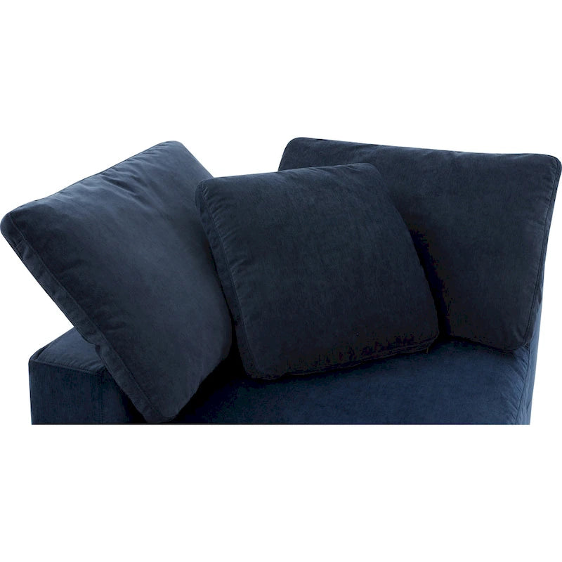 Fauteuil d'angle modulaire – Perle / Ardoise / Sable / Bleu / Sauge, 1 place