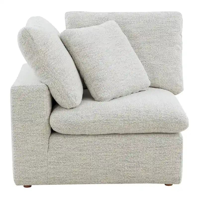 Fauteuil d'angle modulaire – Perle / Ardoise / Sable / Bleu / Sauge, 1 place