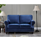 Causeuse en velours clouté, 2 places, beige/bleu/vert/noir/gris/jaune/rose