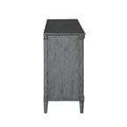 Blanc Antique / Gris Antique / Espresso – Commode double traditionnelle à 6 tiroirs, 60 po L
