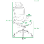 Chaise de bureau en maille avec fonction de verrouillage