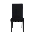 Lot de 2 chaises de salle à manger contemporaines en velours Roundhill Furniture Cobre avec garniture cloutée
