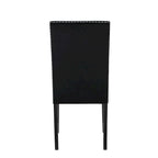 Lot de 2 chaises de salle à manger contemporaines en velours Roundhill Furniture Cobre avec garniture cloutée