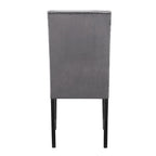 Lot de 2 chaises de salle à manger contemporaines en velours Roundhill Furniture Cobre avec garniture cloutée
