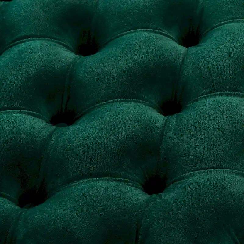 SAFAVIEH Couture Pouf Betta en Velours Capitonnés