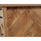 Commode 3 tiroirs Mystic Oak – Panneaux latéraux à chevrons
