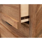 Commode 3 tiroirs Mystic Oak – Panneaux latéraux à chevrons
