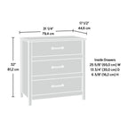 Commode 3 tiroirs Mystic Oak – Panneaux latéraux à chevrons