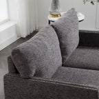 Causeuse moderne en tissu chenille, Canapé 2 places capitonné pour Salon Chambre Appartement