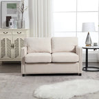 Causeuse moderne en tissu chenille, Canapé 2 places capitonné pour Salon Chambre Appartement
