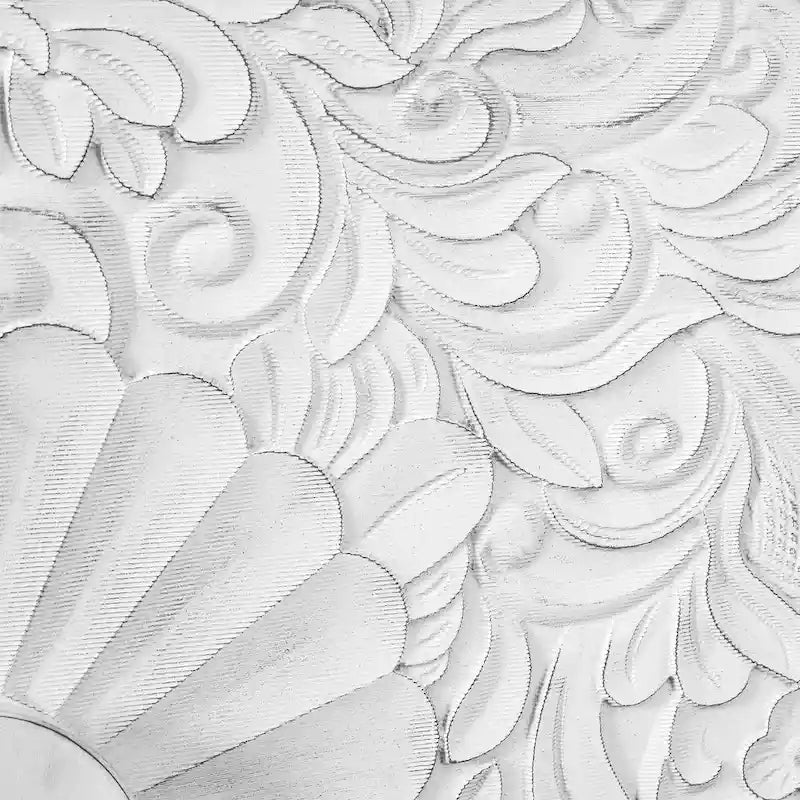 Armoire de rangement à 2 portes, sculptée noire/blanche