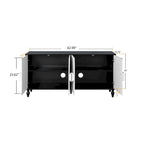 Armoire de rangement à 2 portes, sculptée noire/blanche