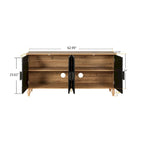 Armoire de rangement à 2 portes, sculptée noire/blanche