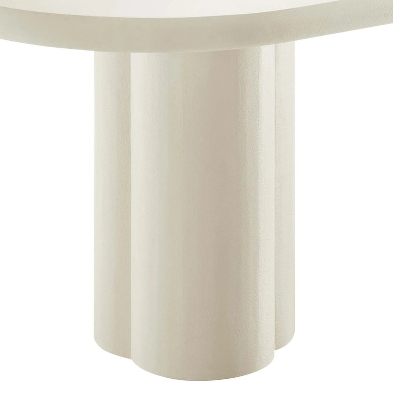 Table à manger ovale en béton Caspian 72
