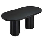 Table à manger ovale en béton Caspian 72