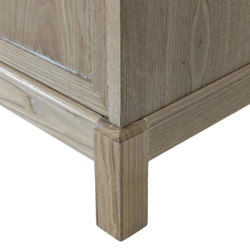 Armoire miroir 4 portes marron/gris – Foyer de 2 personnes