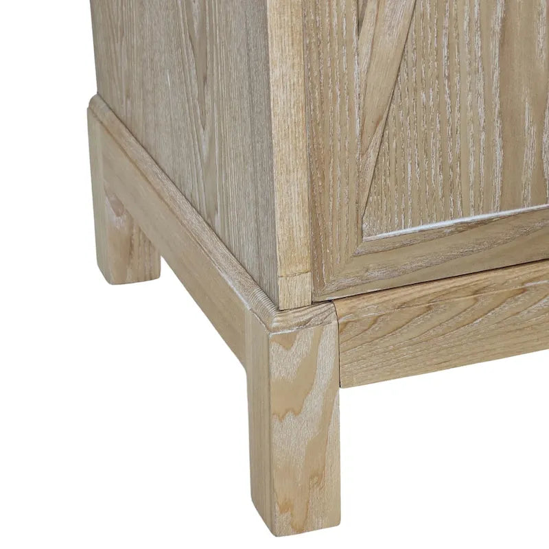 Armoire miroir 4 portes marron/gris – Foyer de 2 personnes