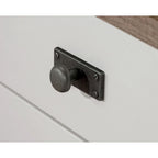 Bureau d'angle Jamocha Wood, 1 personne, 4 tiroirs