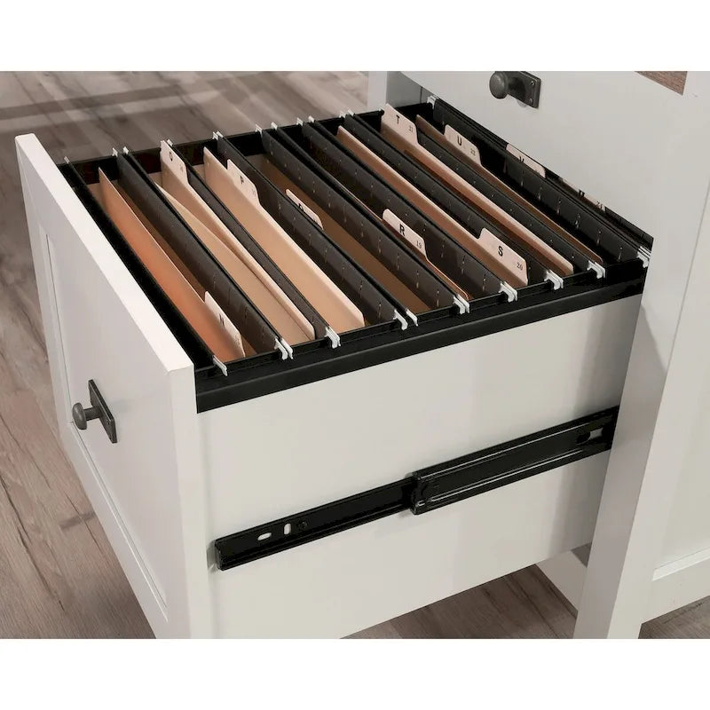 Bureau d'angle Jamocha Wood, 1 personne, 4 tiroirs