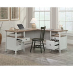 Bureau d'angle Jamocha Wood, 1 personne, 4 tiroirs