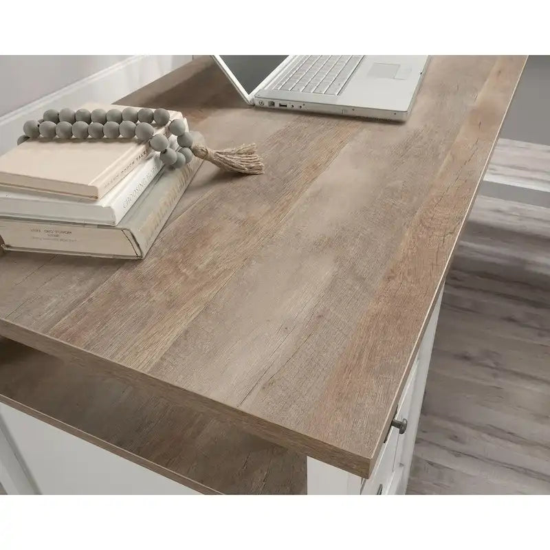 Bureau d'angle Jamocha Wood, 1 personne, 4 tiroirs