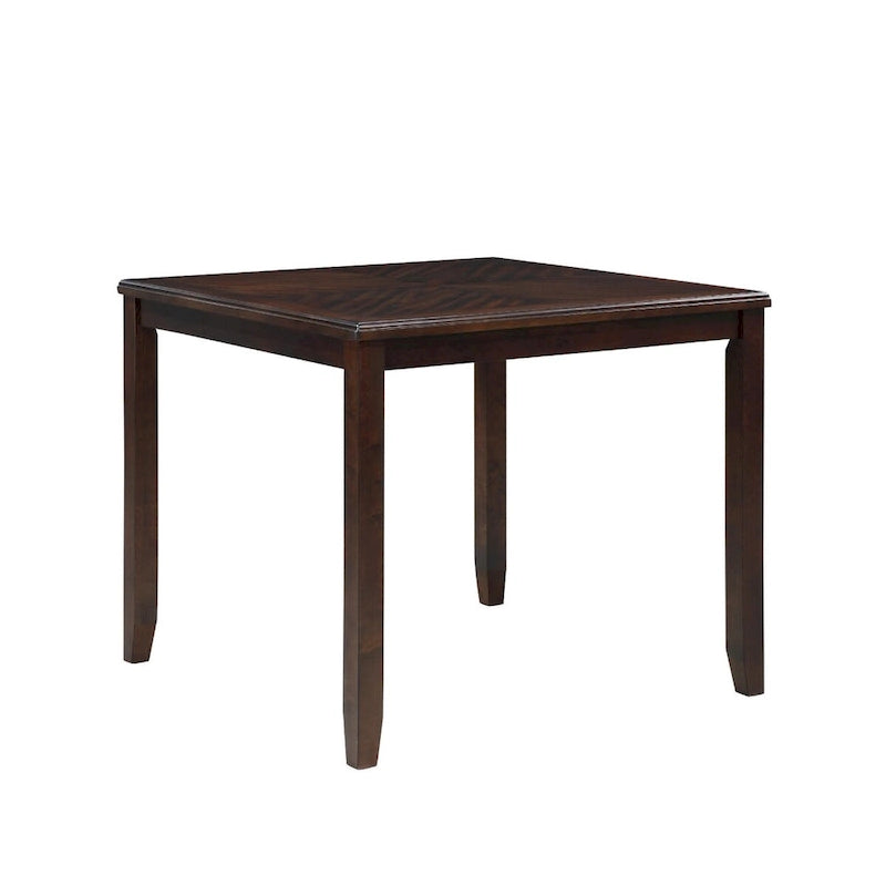 Ensemble de salle à manger 5 pièces en bois marron pour 4 personnes