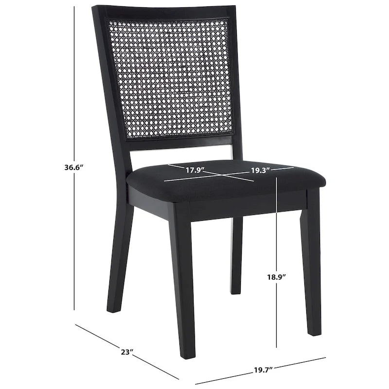 SAFAVIEH Home Margo Chaise de salle à manger 19 pouces [ENSEMBLE de 2]. - 20Lx23Px37H