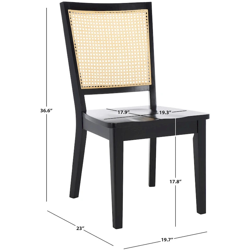 SAFAVIEH Home Margo Chaise de salle à manger 19 pouces [ENSEMBLE de 2]. - 20Lx23Px37H