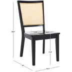 SAFAVIEH Home Margo Chaise de salle à manger 19 pouces [ENSEMBLE de 2]. - 20Lx23Px37H