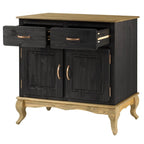 Buffet en bois vert