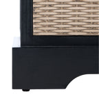 Banc de rangement SAFAVIEH Fiorello avec coussin et 3 tiroirs - 47,3 L x 15 P x 19 H - 47 L x 15 P x 19 H