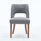 Lot de 4 chaises de salle à manger rembourrées en tissu