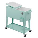 Glacière de camping 80 pintes en fer avec étagère